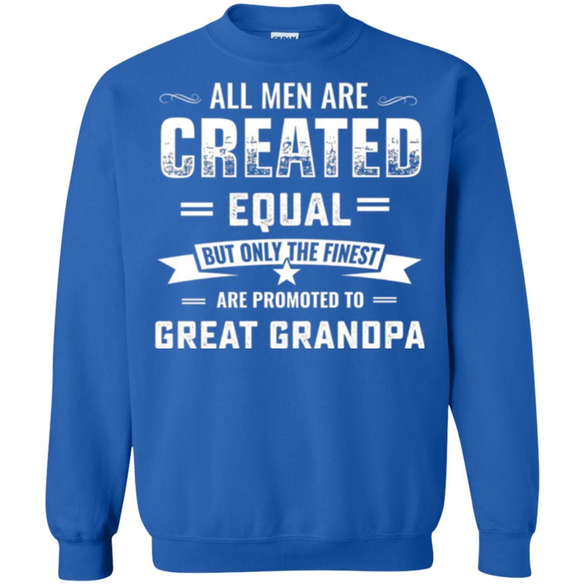 Papa T-shirt All Men Are Created Equal Royal