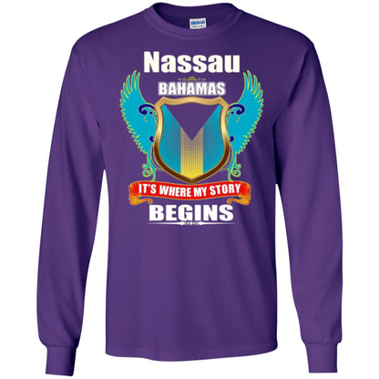 Bahamian T-shirt Nassau Bahamas T-shirt Purple