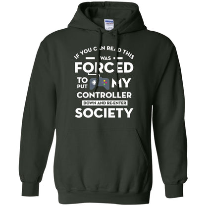 Gamer T-shirt If You Can Read This Forest Green