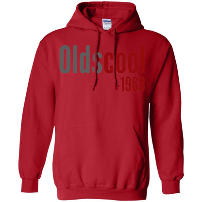 Oldscool 1968 Funny Old School 50th Birthday Gift T-shirt Red