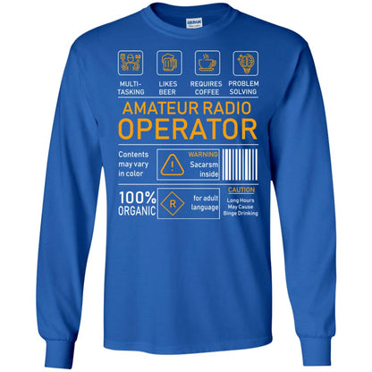 Amateur Radio Operator Gift Shirt Royal