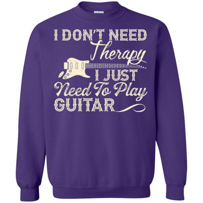 Guitar T-shirt I Don_t Need Therapy I Just Need To Play Guitar Purple