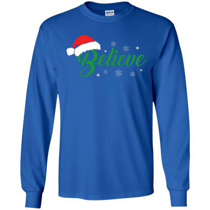 Christmas T-Shirt Believe In Santa Royal