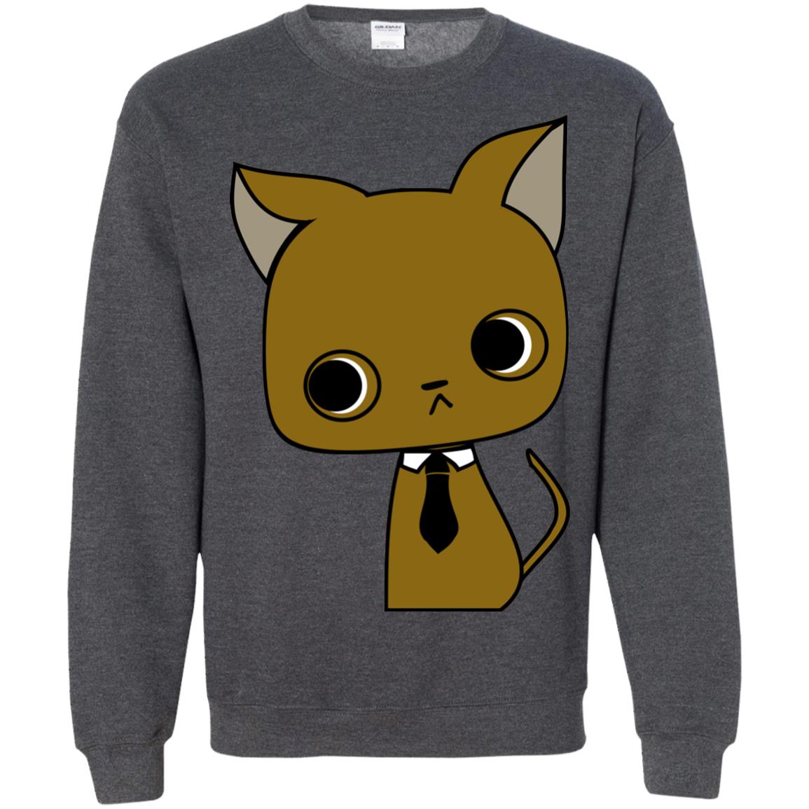 Funny Business Love Cat Shirt Dark Heather
