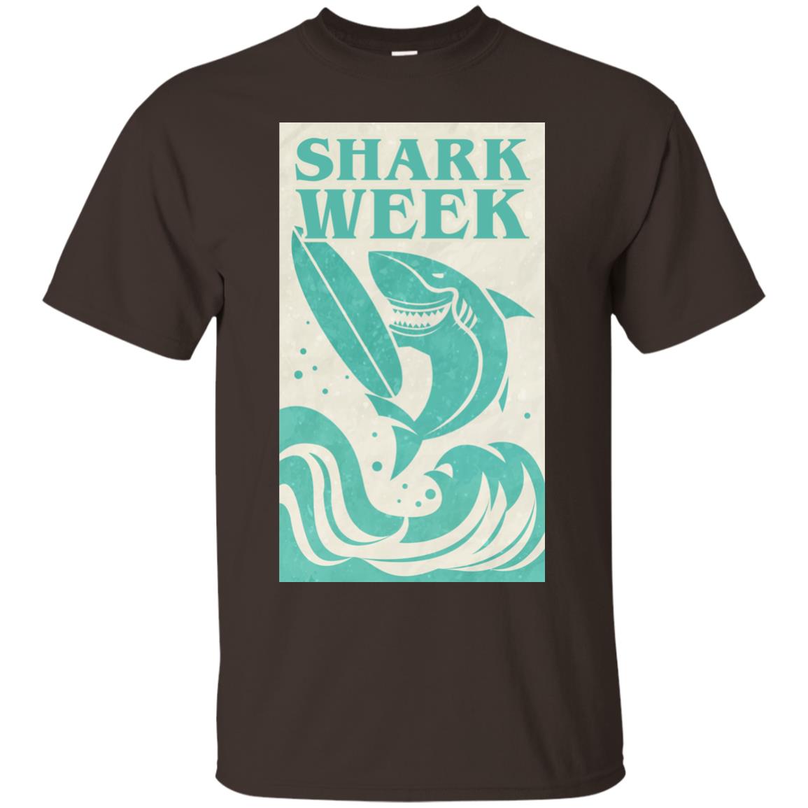 Shark Week Shirt Dark Chocolate