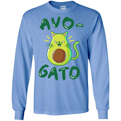 Cat Lovers T-shirt Avocado Avogato Carolina Blue