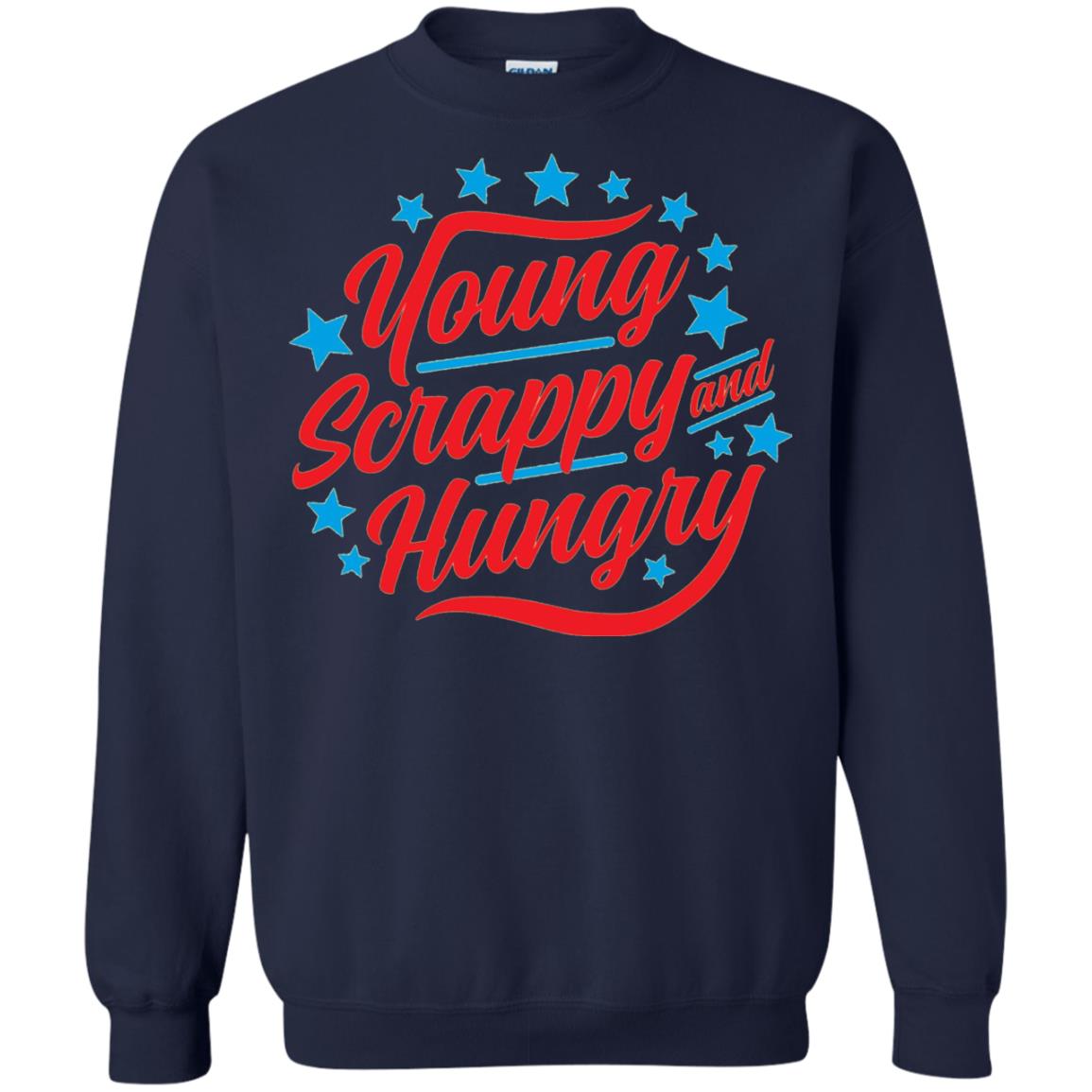 Hamilton T-shirt Young Scrappy And Hungry Navy