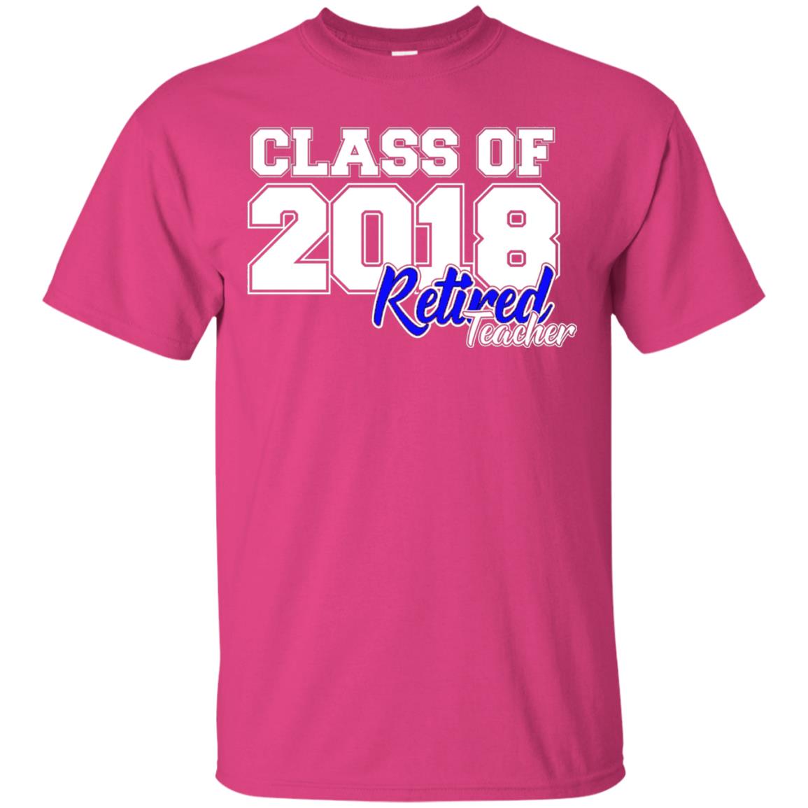 Retirement T-shirt Class Of 2018 Retired Teacher Heliconia