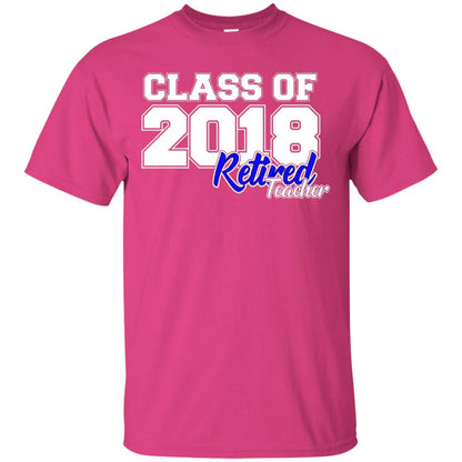 Retirement T-shirt Class Of 2018 Retired Teacher Heliconia