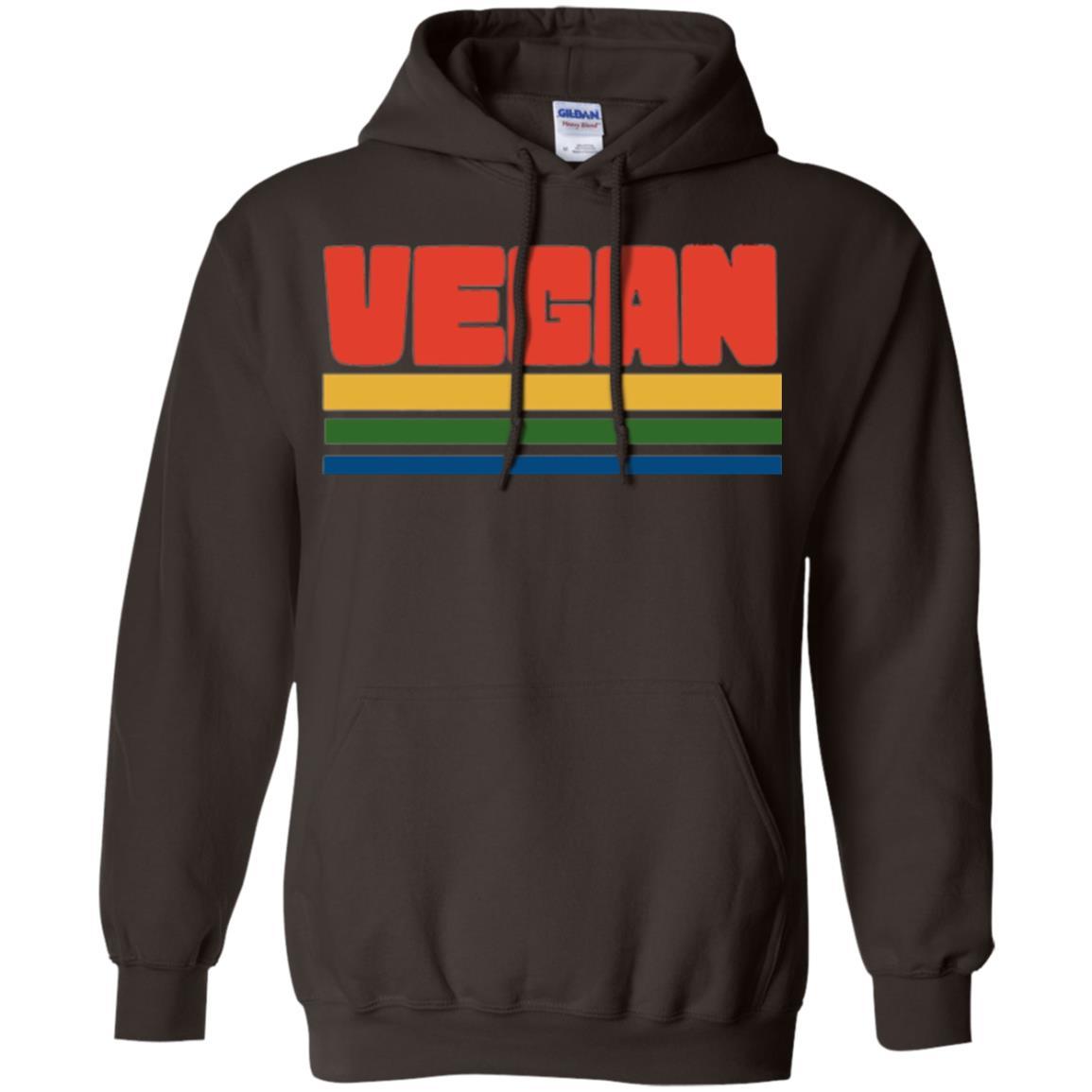 Vegan T-shirt Retro Style Veganism Dark Chocolate