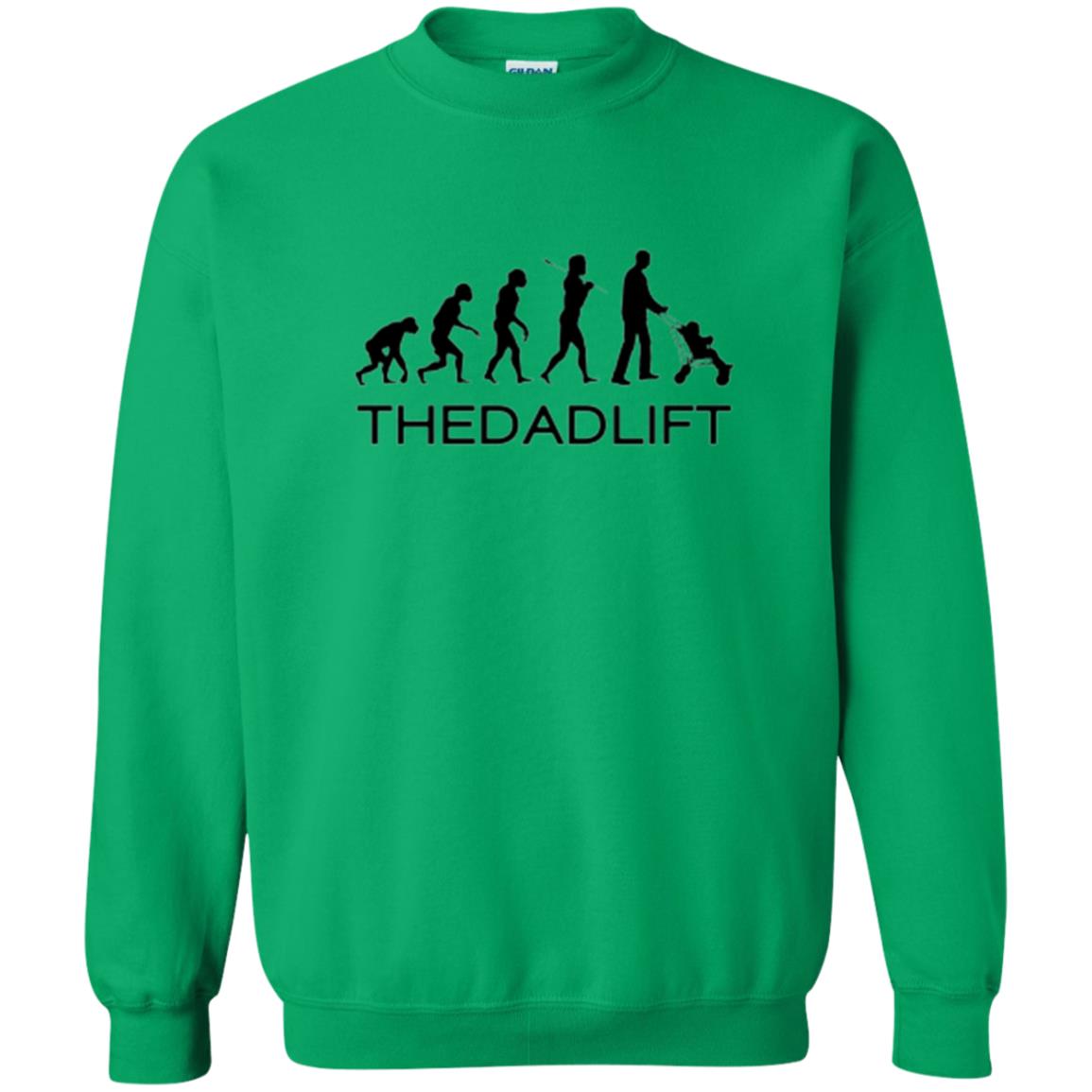 The Evolution Of Man T-shirt Thedadlift Irish Green