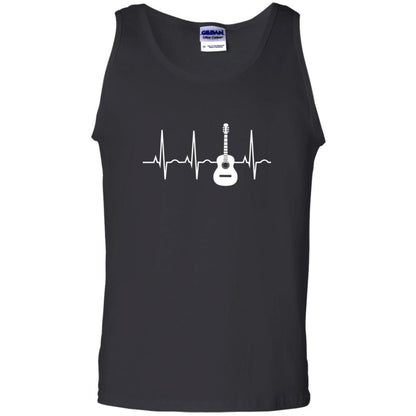 Guitarist T-shirt Guitar Heartbeat T-shirt Black