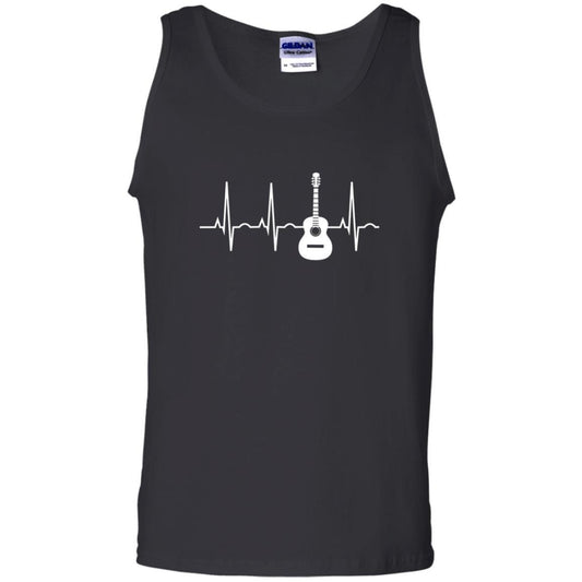 Guitarist T-shirt Guitar Heartbeat T-shirt Black