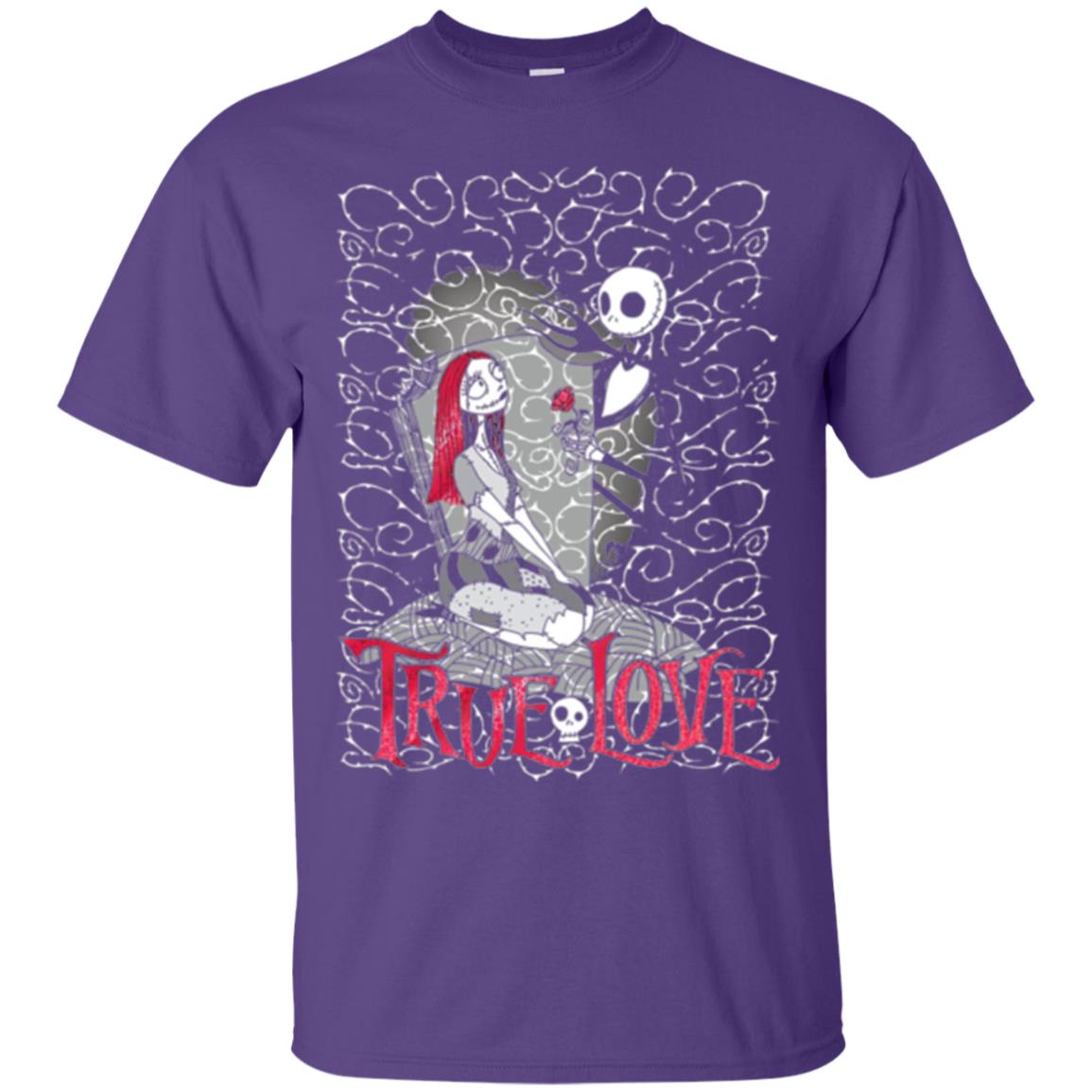 Disney Nightmare Before Christmas True Love Halloween T-shirt Purple