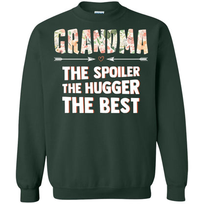 Grandma The Spoiler The Hugger The Best Nana Shirt Forest Green