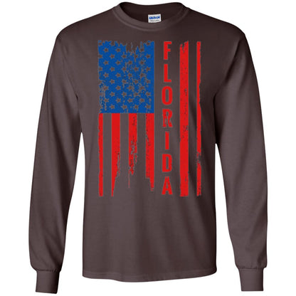 Florida State T-shirt American Flag Dark Chocolate