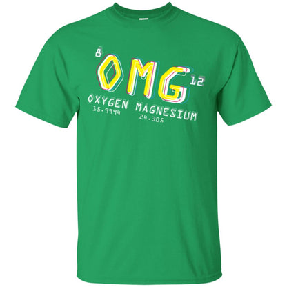 Funny Science Class T-shirt Omg Oxygen Magnesium Irish Green