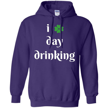 I Day Drinking Funny St Patricks Day T-shirt Purple