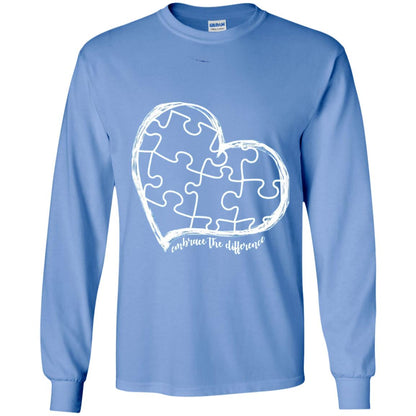 Autism Awareness Shirt Embrace Differences Carolina Blue