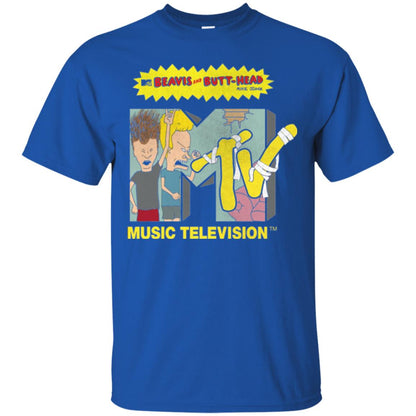 Mtv Logo T-shirt Beavis And Butt Head Royal