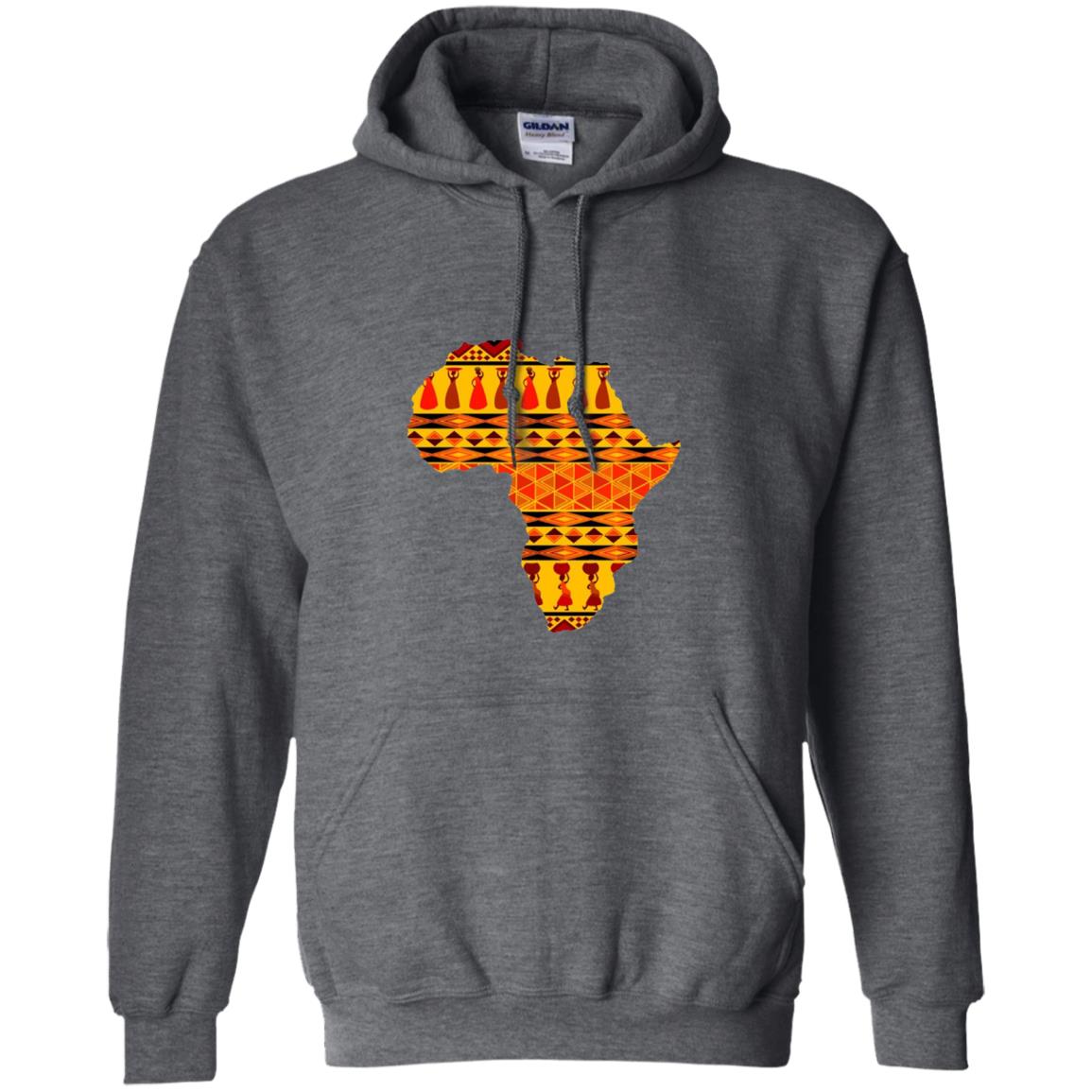 African Pride Ankara Tribal Pattern T-shirt Dark Heather