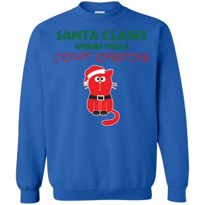 Christmas T-shirt Santa Claws Wishes You A Meowy Christmas Royal