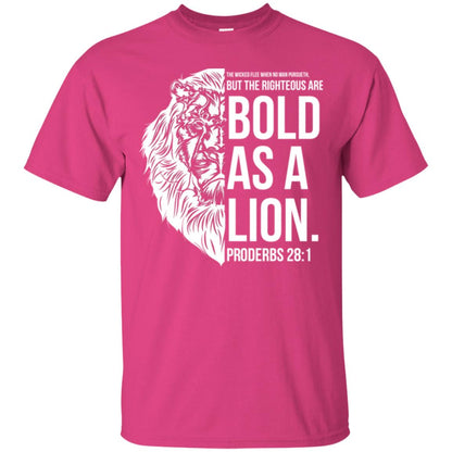 Christian T-shirt Bold As A Lion T-shirt Heliconia