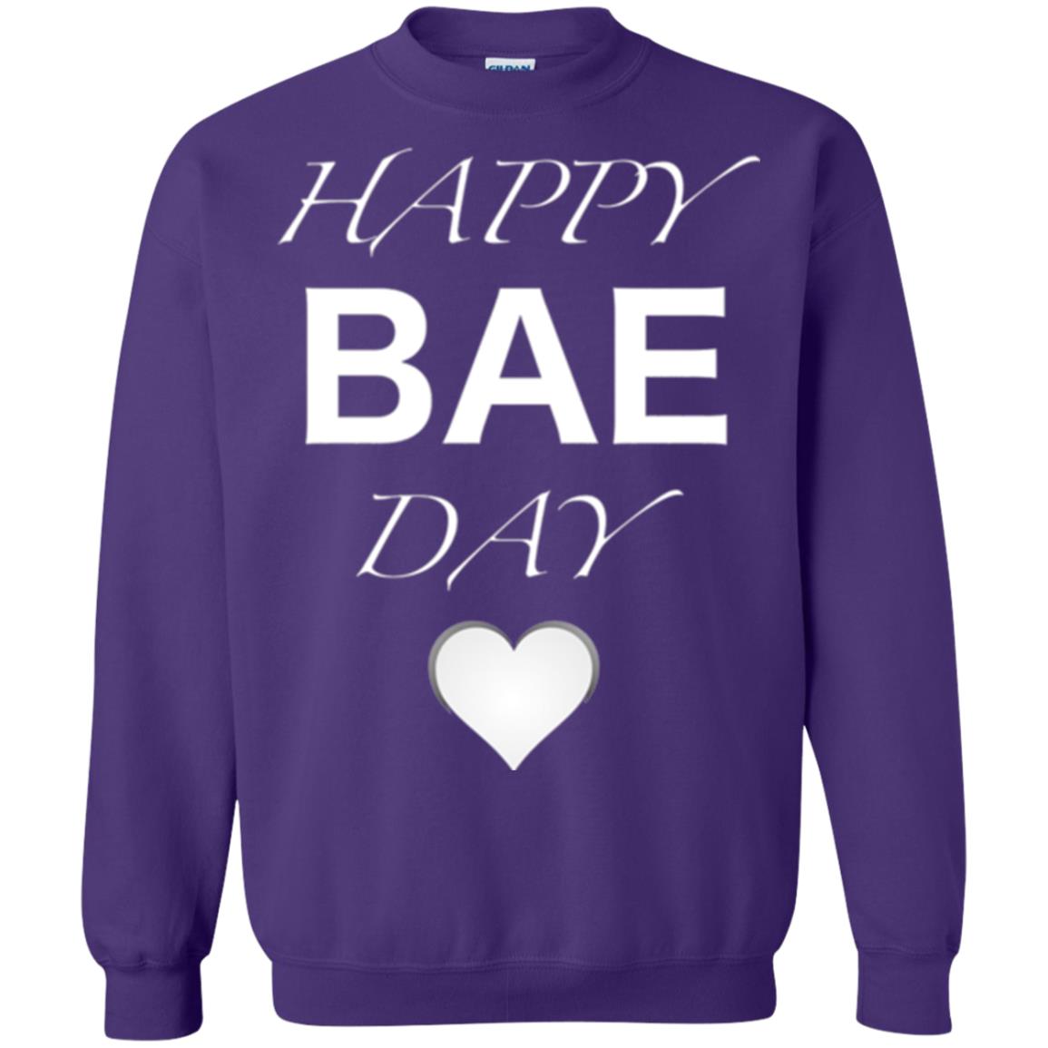 Valentine_s Day T-shirt Happy Bae Day Purple
