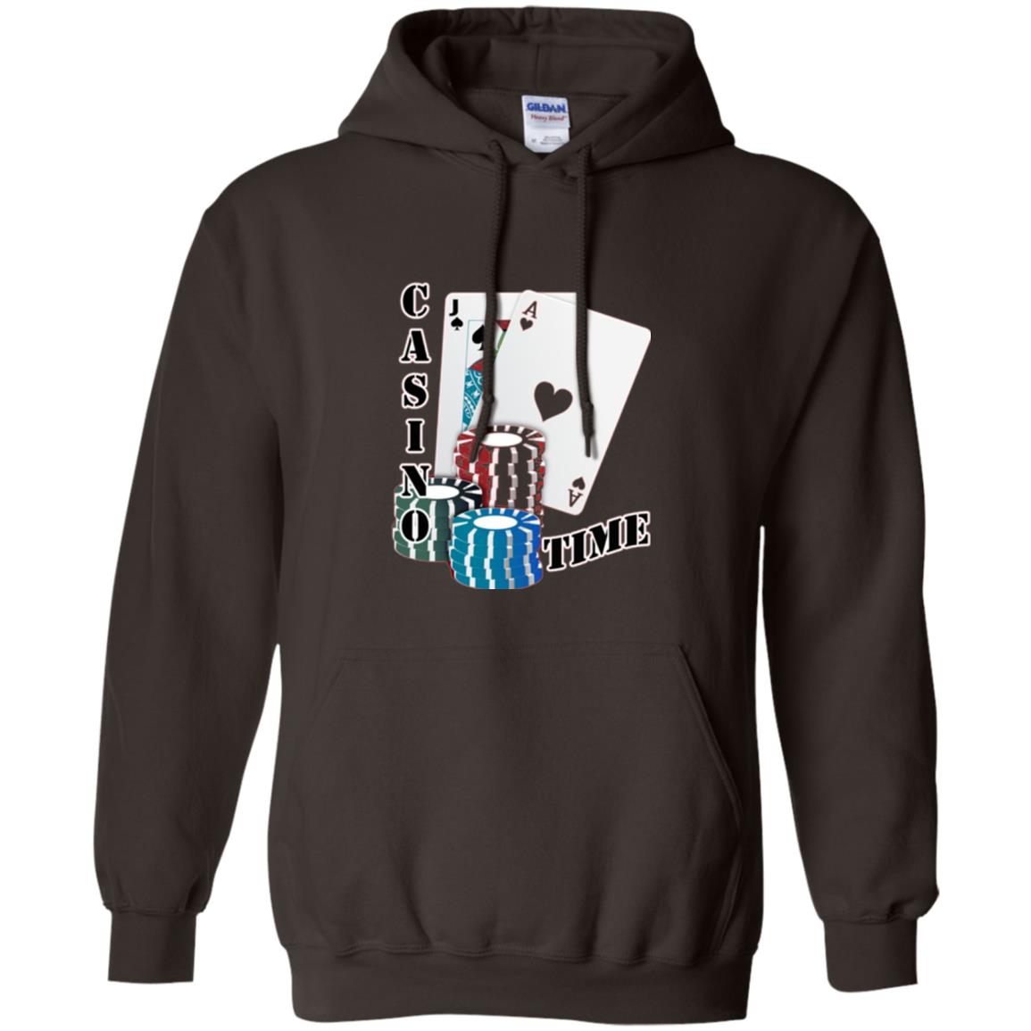 Fun Gambling T-shirt Casino Time Dark Chocolate