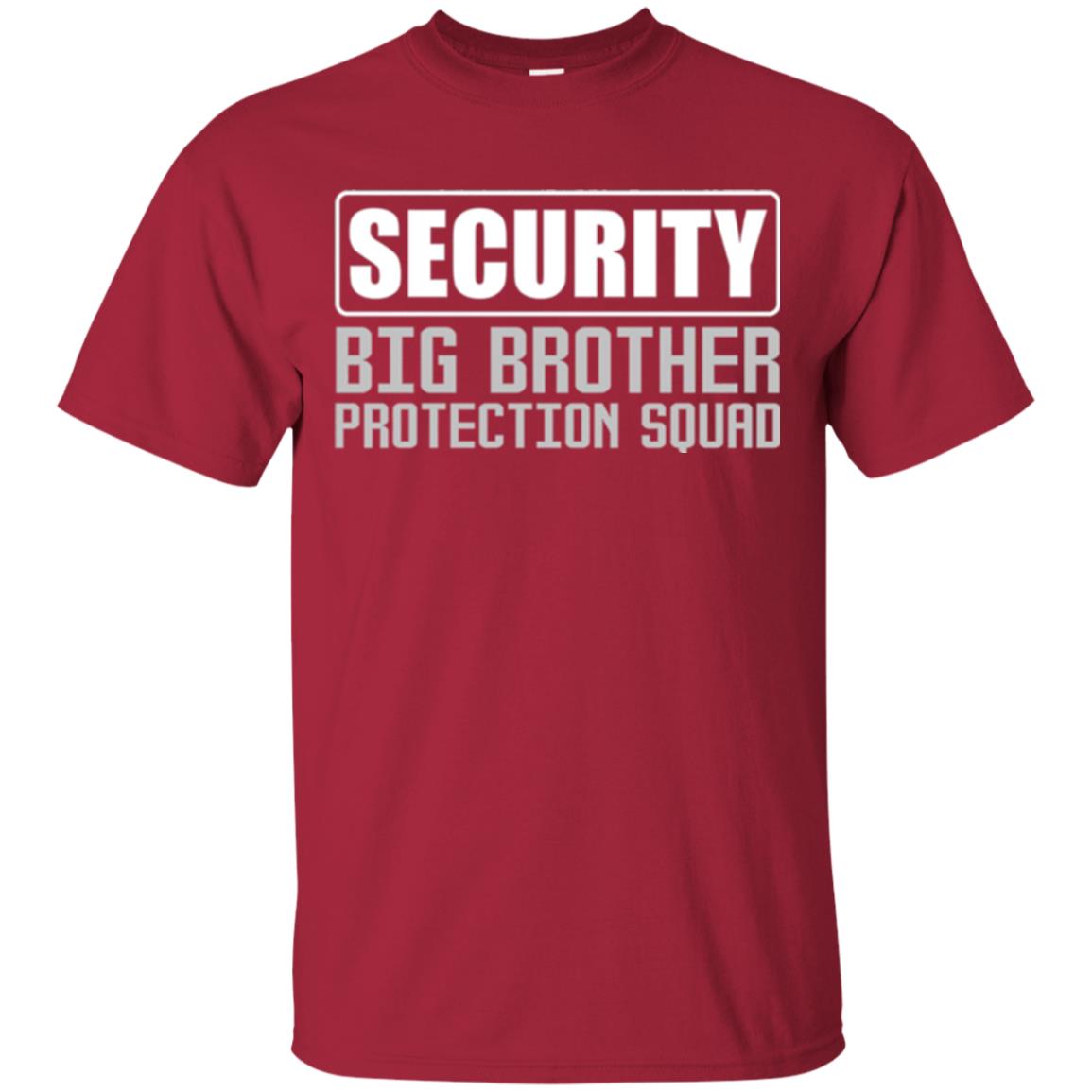 Family T-shirt Security Big Brother Protection Squad Cardinal