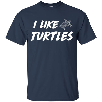 I Like Turtles T-shirt Navy