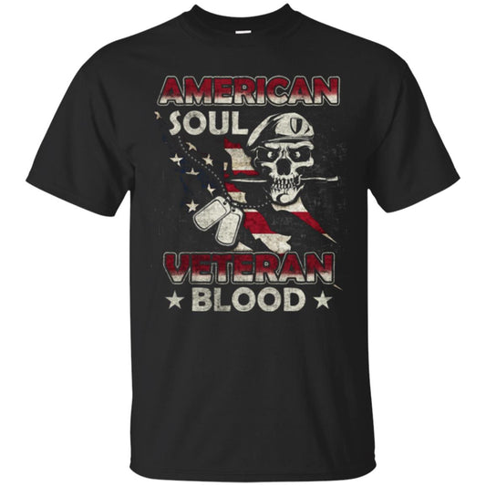 American Soul Veteran Blood Shirt Black