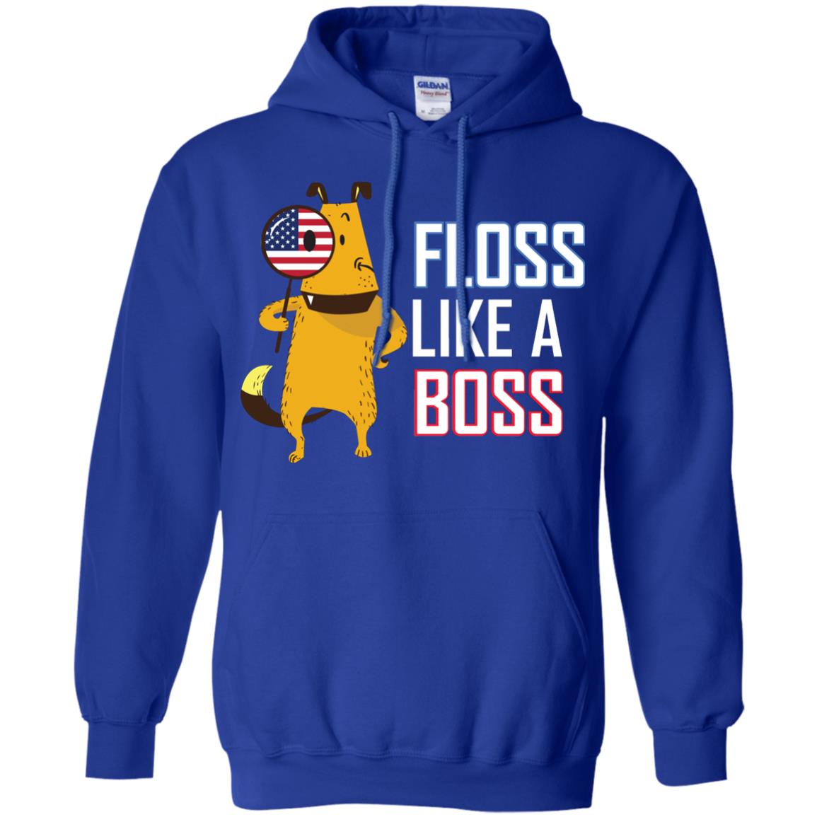 Floss Like A Boss Dog Shirt Royal