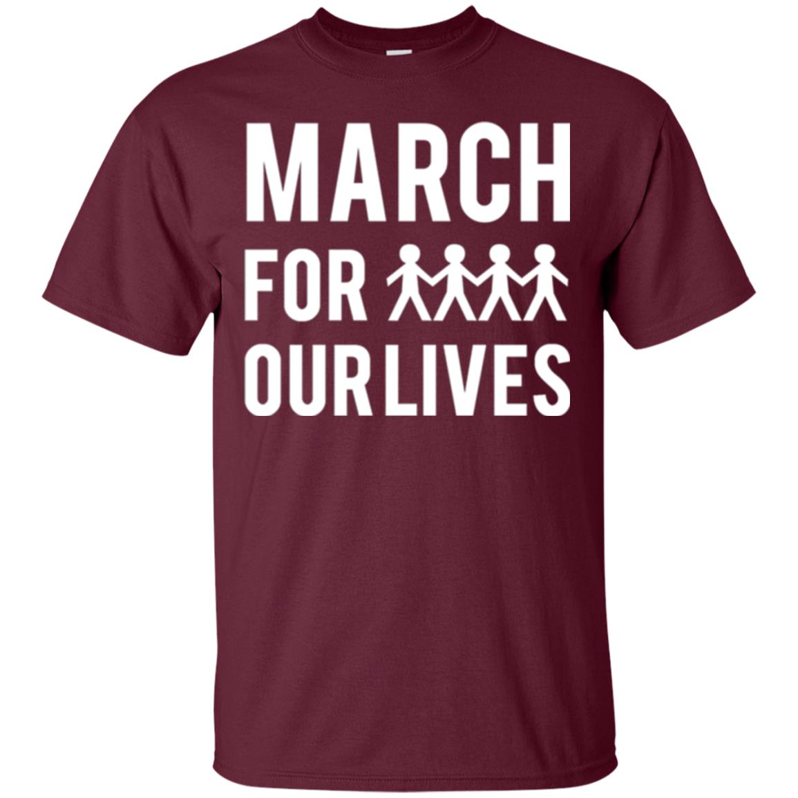 March For Our Lives Anti Gun T-shirt Maroon