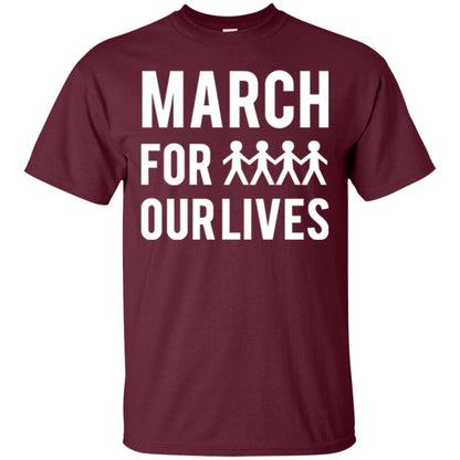 March For Our Lives Anti Gun T-shirt Maroon