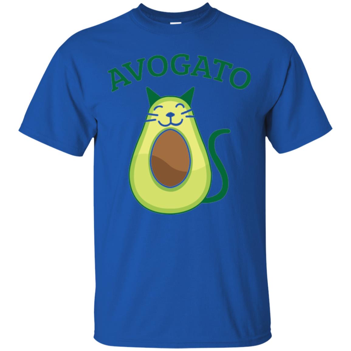 Avogato Avocado Cat Kitty Funny Meow T-shirt Royal