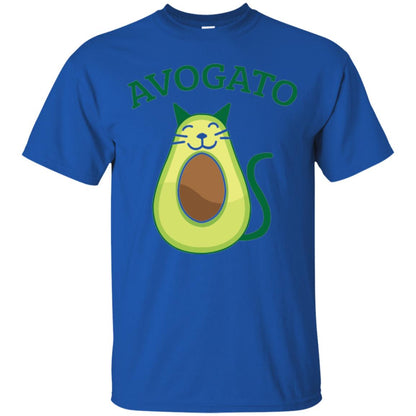 Avogato Avocado Cat Kitty Funny Meow T-shirt Royal