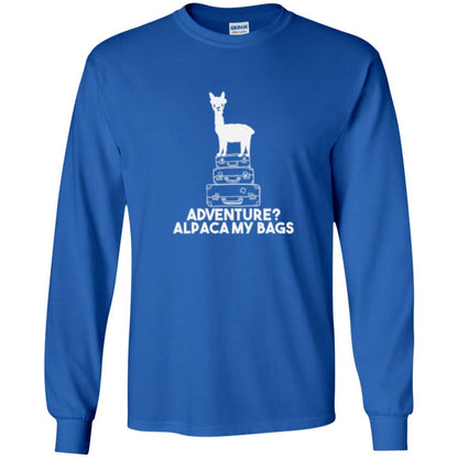 Alpaca Lover T-shirt Adventure Alpacamy My Bags Royal
