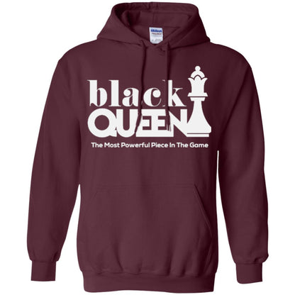 Black Queen The Most Powerful Piece In The Game Proud Black Woman T-shirt Maroon