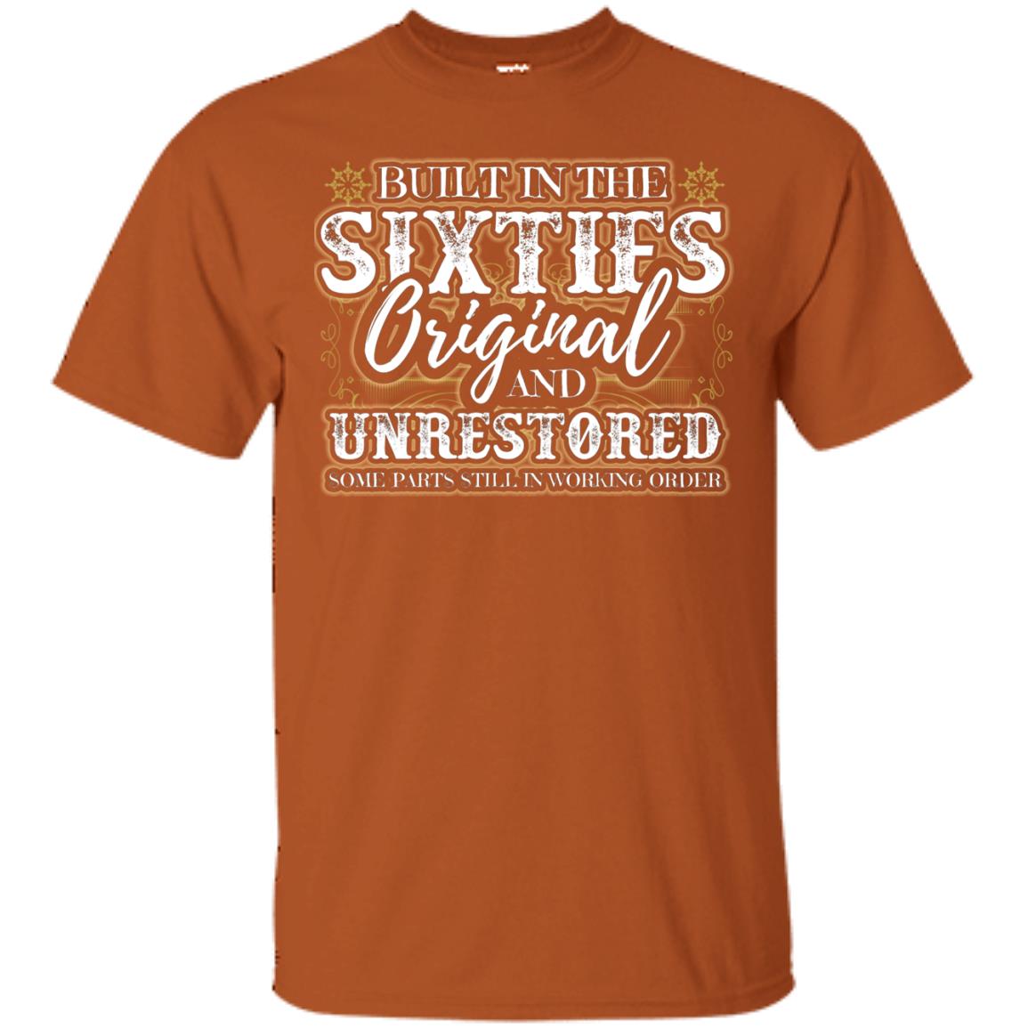 Built In The Sixties Original And Unrestored 1960s Birthday Shirt Texas Orange
