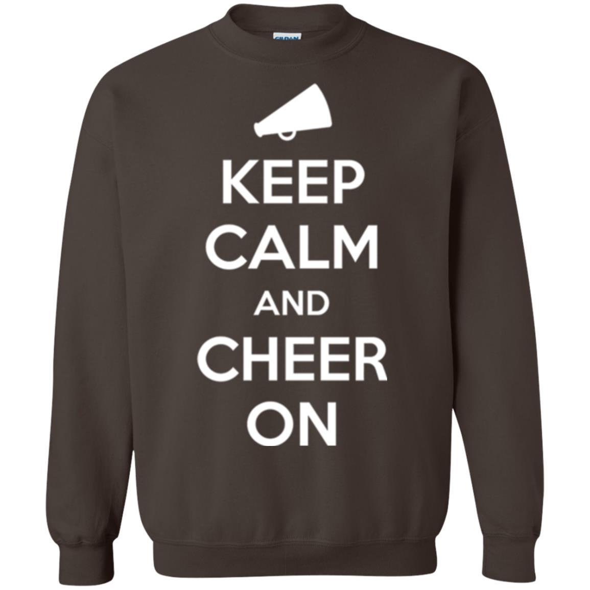 Cheerleader T-shirt Keep Calm And Cheer On Dark Chocolate