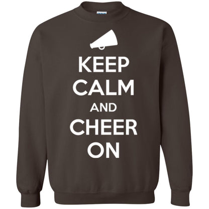 Cheerleader T-shirt Keep Calm And Cheer On Dark Chocolate