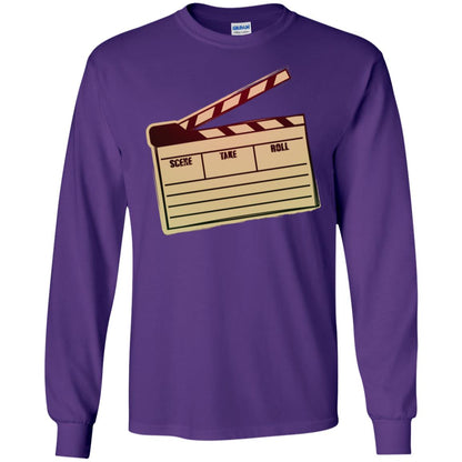 Movie Clapper Filmmaker Film Student Shirt Purple