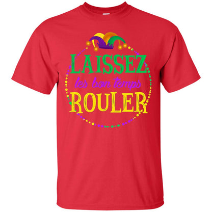 Laissez Les Bon Temps Rouler Mardi Gras T-shirt Red