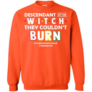 Descendant Of The Witch They Couldn_t Burn #traditionsherbschool #stpetepride Lgbt ShirtG180 Gildan Crewneck Pullover Sweatshirt 8 oz.