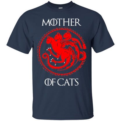 Cat Lover T-shirt Mother Of Cats Hot Navy
