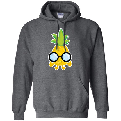 Funny Pineapple With Glasses For Boys Mens Shirt Dark Heather