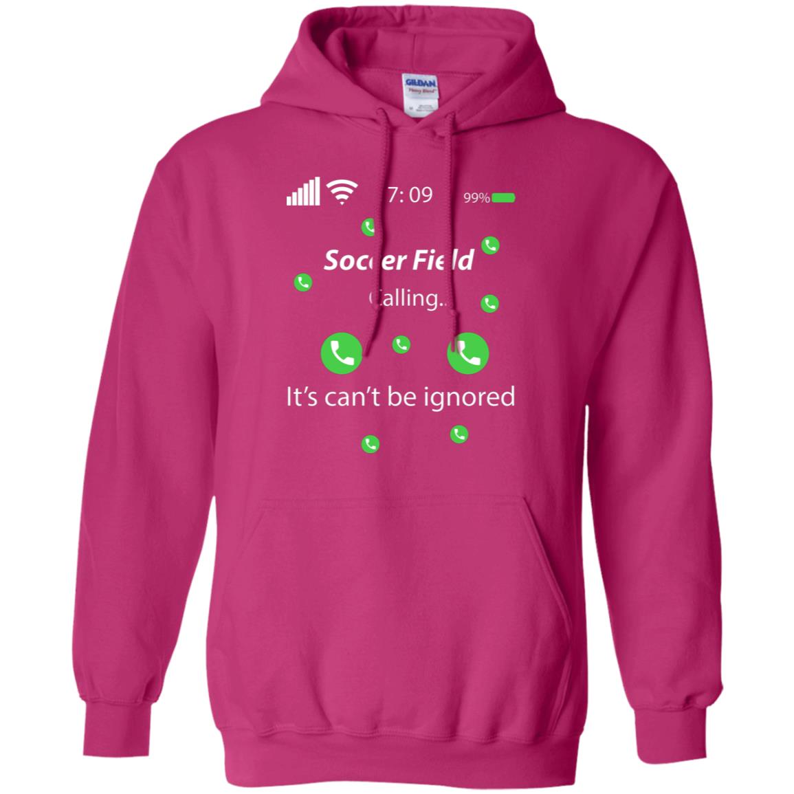 Soccer Field Is Calling It Can't Be Ignored Soccer Lovers Shirt Heliconia