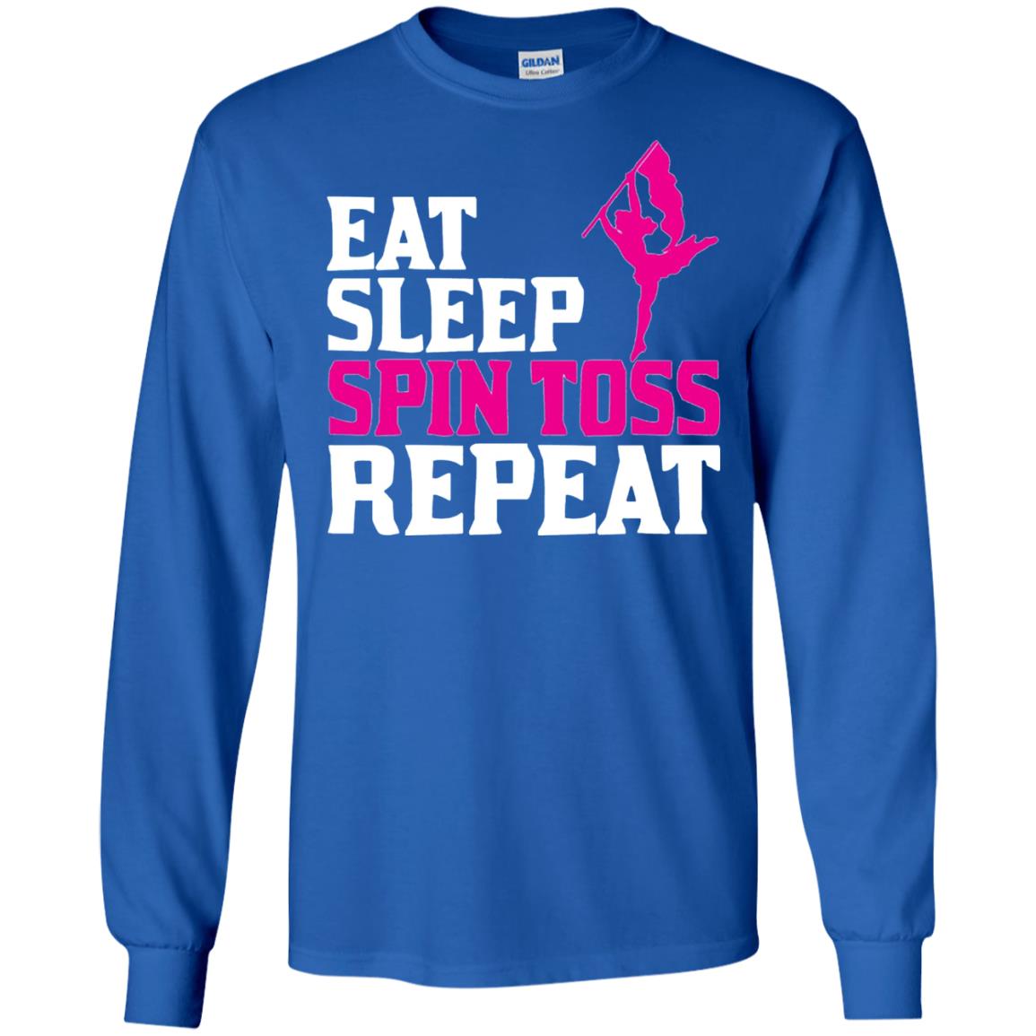 Eat Sleep Spin Toss Repeat Color Guard T-shirt Royal