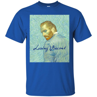Movie Poster T-shirt Loving Vincent Royal